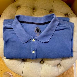 Men’s basic long sleeve clue collar shirt